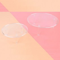 아크릴 투명 원형 진열대 제품 상품 촬영 디피 피규어 토이 건담 장난감 전시 매장 진열, 사이즈