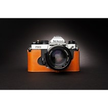 TP [스트랩-증정] 니콘 FM2 카메라 소가죽 속사케이스 f-m2, 블랙