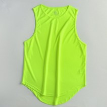 마라톤 러닝 싱글렛 메쉬 빠른 건조 의류 민소매 탱크 셔츠 탑 남성 피트니스 운동 조끼, 초록, l