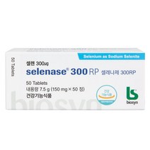 국내정품 비오신 셀레나제 300RP 50정 구 셀렌큐메가, 1개, 50개