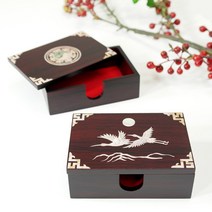 자개 명함통 한국 선물 기념품 전통 소품함 명함집 외국인선물 공예품, B1/연결형-쌍학