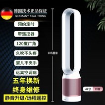 12V 캠핑용 차량용무시동새로운 42 인치 가정용 블레이드리스 팬 공기 정화 회전 110V/220v 음소거 원격, 05 110V gold_02 미국