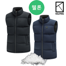 [콜핑] 블랭크 남성 겨울 중헤비 털빠짐 없는 웰론 집업 패딩 조끼 (KSV7586M)