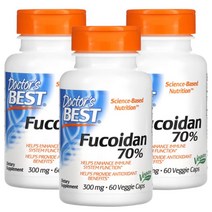 닥터스베스트 후코이단 미역귀 60정 3통 푸코이단 Fucoidan
