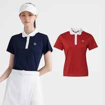빈폴 골프 여성 스캘럽 반소매 칼라 티셔츠 2종택1