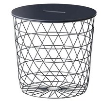 이케아 KVISTBRO 크비스트브로 수납테이블 / 다크블루 44 cm