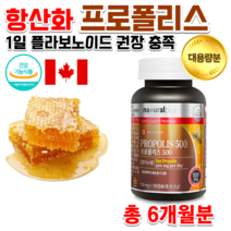 입안헐었을때 항산화 면역 캐나다 약국 청소년 중학생 수험생 성인 직장인 노인 어르신 70대 80대 항산화 작용 벌꿀 꿀벌 프로폴리스 플로폴리스 폴라폴리스 알약 대용량 약 6개월분, 510mg 180캡슐