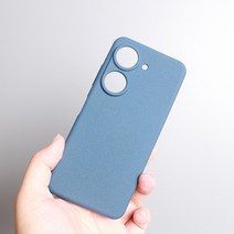 ASUS Zenfone 9 9Z 8 7 Pro 6 6Z 케이스 모래 매트 소프트 실리콘 전체 보호 카메라 낙하 방지 미끄럼 커, 04 for Zenfone 6, 04 Blue