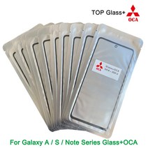 휴대폰액정수리 폰수리 LCD 10 개/몫 유리 OCA 삼성 전자 A10 A20 A30 A40 A50 A60 A70 A80 A90 S10e S10 S20 S21 S22 FE 터치, [08] A60