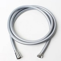 살림살림 국산 PVC 꼬임방지 샤워 호스줄 2M 실버 호수 수전