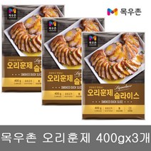 목우촌 훈제 오리 고기 간편팩 400gX3개/오리 슬라이스