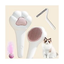 애완동물 미용 고양이 및 개 브러쉬 털갈이용 고양이 브러쉬 고양이용 셀프 클리닝 슬리커 브러쉬 엉킨 털과 느슨한 언더코트를 쉽게 제거(3개 세트)