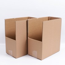 소형 오픈형 종이박스 20개 비품보관상자 물류창고 정리 수납선반 튼튼한