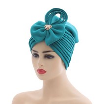 키코이 캉가 트렌디 한 나비 넥여성 터번 모자 아프리카 Autogele Headtie 나이지리아 웨딩 Gele 이슬람 머리는 Headscarf 보닛을 래핑, [07] cyan
