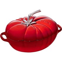 스타우브 꼬꼬떼 STAUB Cast Iron Dutch Oven 3qt Tomato Cocotte Made in France Serves 23 Cherry 130383