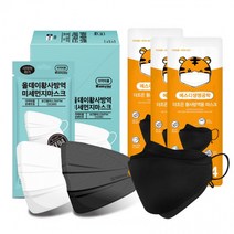 올데이 KF94마스크 블랙 화이트 중형/SD에스디더조은 대형 황사마스크 미세먼지차단 국내제작, 올데이블랙중형, 올데이블랙 중형