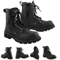 PROFIRST 방수 오토바이 부츠 투어링 신발 롱 앵클 캐주얼 레이싱 스포츠 100% 천연 가죽 풀 블랙 블랙. 402207