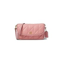 COACH 퀼팅 베개 가죽 헤이든 크로스바디, 한 사이즈, 풍선 껌