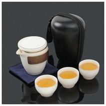 차생활 휴대용 다기세트 3인 골드림B 다도용품 전통다기세트 찻잔세트 다기세트