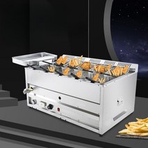 튀김기 대용량 업소용 감자 치킨 식당 전자동 온도 조절 스톨, S