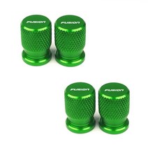 자동차 후드4pcs Car Wheel Tire Valve Caps Aluminum Airtight Covers Badge Emblem for Ford Fusion Acce, 06 for Fusion Green