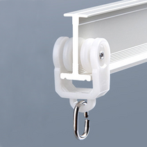 ms소품세상 휘어지는 커튼봉 브라켓 라운드 곡선 비즈발 커튼레일 브라켓, 로라(5개)