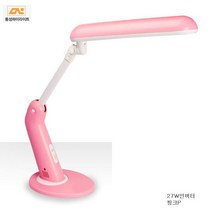 동성조명 국내산 삼파장스탠드 인버터스탠드 27W 형광등조명 시력보호 사무용 가정용, PL-222(27W)-핑크