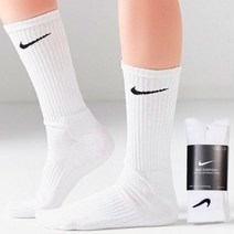 나이키 남녀공용 쿠션 장목 스포츠양말 런닝 트레이닝 웨이트 크루삭스 3켤레