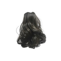 프리티레이디 숏 웨이브 포니테일 집게 가발 롤링업포니 포니테일집게핀 25cm, 1개, 35레드브라운