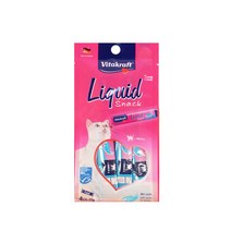 비타크래프트 리퀴드 스낵 15g 4개입 고양이간식, 연어+오메가3