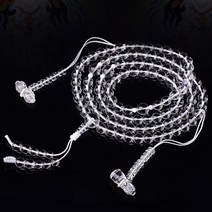 명상 염주 삼재팔찌 묵주 합장주 tibetan mala vajrasattva 108 말라 불교 티베트어 108 말라 불교, 12mm 비즈, 깨끗한 크리스탈