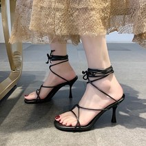 스킨색구두 살색구두 스킨색구두7cm 베이지구두 9cm 로마 샌들 여성 여름 새로운 하이힐 크로스 스트랩 플랫폼 오픈 토 패션쇼 샌들 레이스 업 힐