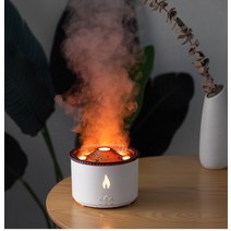 화산 가습기 불꽃 불멍 LED 무드등 통세척 선물, 파이어 솔리드 기본모델