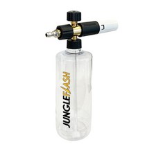 폼건 JUNGLEFLASH-자동차 세척 거품 발생기 G1/4 퀵 릴리스 1L 투명 냄비 비누 세척기 자동차 트럭 고압, [04] Black White