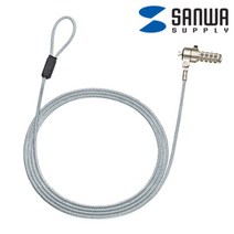 강원전자 산와서플라이 SLE-36S 노트북 도난방지 와이어 잠금장치 (다이얼 타입/Ø4.4mm /2m), 상세페이지 참조