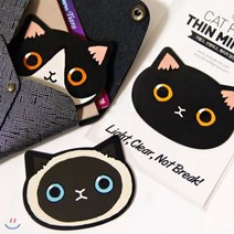 깨지지않는거울-고양이 : 얇고 가볍고 깨지지않고 선명해요!, All black