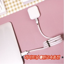 로보케이블 고속충전 마그네틱 케이블 아이폰 라이트닝 8핀 1M 1.8M, C타입(2세대), 화이트