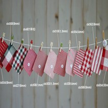 [러브원단]면 20수선염 체크 레드계열12종, 508
