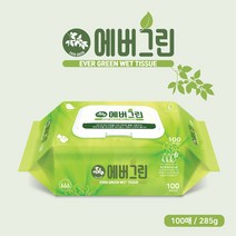 에버그린 물티슈 100매 캡형 10개
