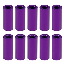 Crapyt 10 PCS Standoff Stud Fastener Rods Round Aluminum Standoff Column Spacer for Multi-Rotor Part, Purple, 0.2