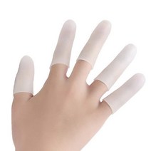 실리콘 손가락 손톱 보호대 오른손 왼손 엄지 중지 검지 새끼 보호 5개 세트, 상세 참조