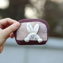 바이핸즈 DIY 퀼트패키지 소품 만들기 - 토끼 동전지갑
