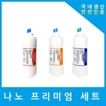 대림케어정수기필터 호환 DWP-F250 프리미엄 전체 세트, (F250)프리미엄 6인치 복합 단방향 3개