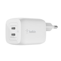 벨킨 65W 듀얼 USB-C타입 PD 3.0 PPS GaN 고속 충전기 WCH013kr, 화이트(WCH013krWH)