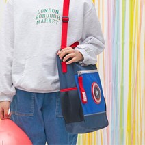 주니어 남아 캡틴아메리카 신발주머니 픽닉 아동 핸드백 저학년 학원가방 학새용 학교