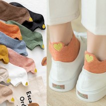 소니 하트 자수 포인트 발목양말 패션 양말