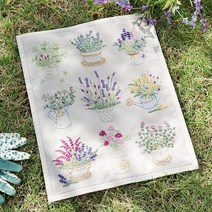 프랑스자수 라벤더 포트[운화공방]호비라호비레 꽃 재료, 5번 라벤더 포트