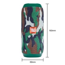 1200mah 휴대용 블루투스 스피커 무선베이스 열 방수 야외 음악 진동 스피커 tf 카드 서브 우퍼 스피커, 위장