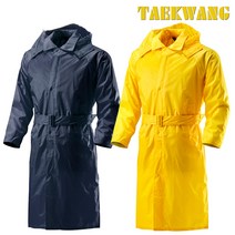 TK-R5002 신사용 코트우의 곤색 노랑색 다용도 안전용 경비용 등산 낚시 작업 비옷 우비 태광