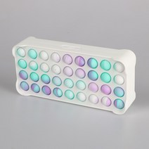 연필 케이스 팝 푸시 버블 피 젯 장난감 지갑 어린이 안티 스트레스 릴리프 짜기 가방 POPET SQUISHY 선물 아이, B|CHINA